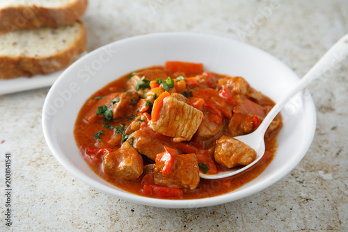 Homemade turkey goulash, or casserole
