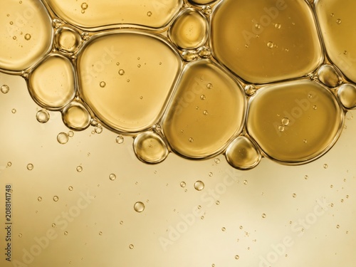 Golden Olive Cosmetic Foam Texture