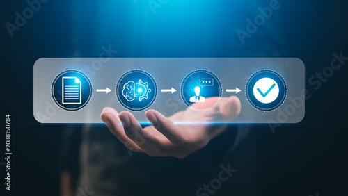 Foto Human in the Loop AI Workflow with Review and Approval Process