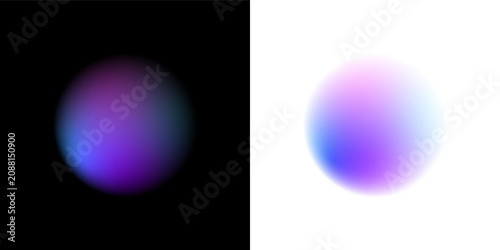 Canvas Print Colorful watercolor blur mesh on black and white background
