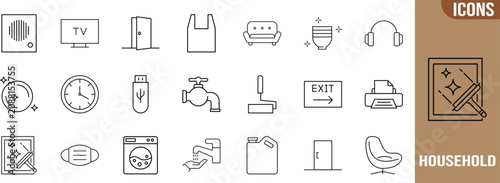 Photography Everyday household cleaning and home icons