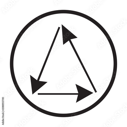 Modern outline arrow graphics with multiple directional symbols for creative interface design