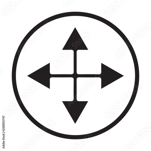 Simple navigation arrow outlines with modern vector design for software and application interfaces