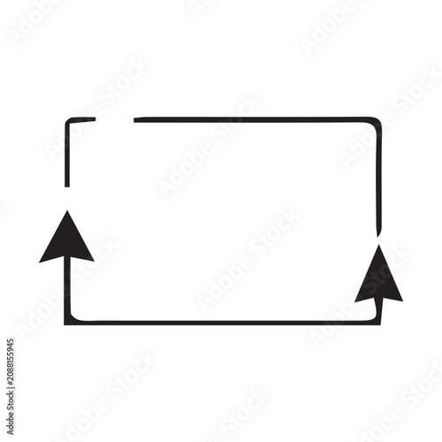 Refresh Arrow Sign Editable Vector Icons for Digital Interface