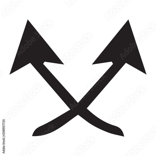 Bold directional arrow vector