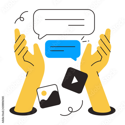 Online Chating PNG File On Transparent Background	
