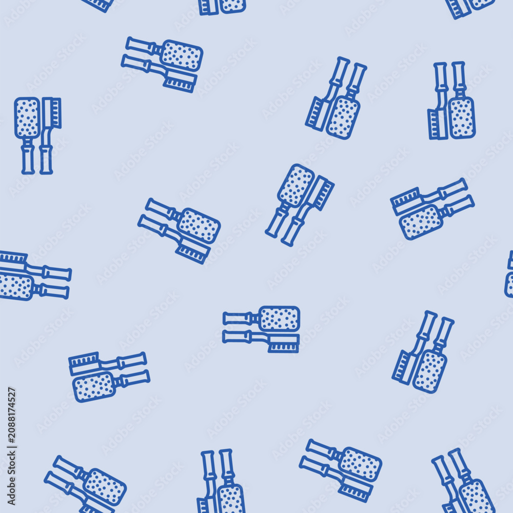 Fototapeta premium duster car care line seamless pattern duster car care thin line illustration