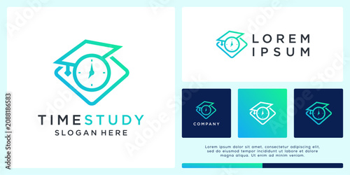 Time study logo design template