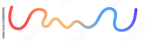Fotografija Colorful Abstract Wave Ribbon Pattern Featuring Smooth Fluid Lines, Layered Gradient Effects and Contemporary Motion Design for Branding, Marketing, Web Graphics and Print Media