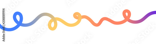 Fotografija Colorful Abstract Wave Ribbon Pattern Featuring Smooth Fluid Lines, Layered Gradient Effects and Contemporary Motion Design for Branding, Marketing, Web Graphics and Print Media