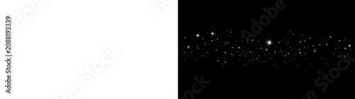 White Glitter Star Dust Light Overlay With Elegant Star Dust Sparkling Particles For Transparent PNG Design Preview