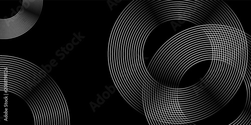 Abstract Particle Technology Background Design. Abstract wave moving point flow particles, high tech background design for brochure, flyer, magazine, business card, banner. Vector