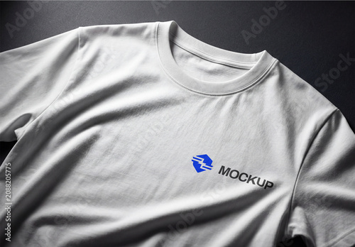 White T-Shirt Logo Mockup