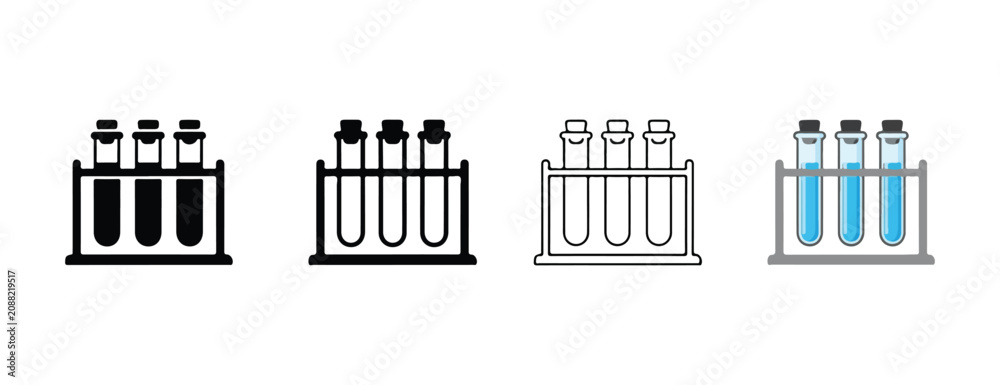 Obraz premium test, tube, rack, tubes, science, equipment, laboratory, glassware, chemistry, biology