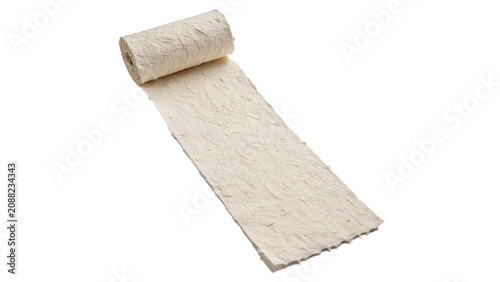 Cuadro en lienzo Roll of elastic medical bandage sterile gauze wrapping isolated on transparent b