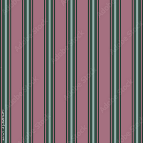 Vászonkép Seamless vertical striped pattern classic regimental style dusty mauve dark fore