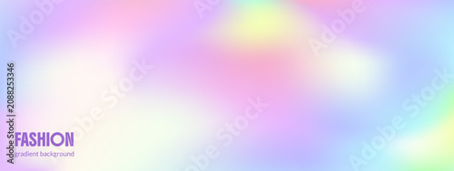 Canvas-taulu Smooth pastel background with rainbow gradation and gentle gradient in blue for beau or fashion design