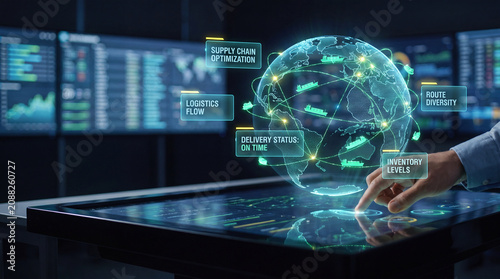Dynamic Supply Chain Management and Logistics Flow Data Visualization
