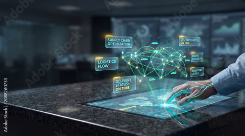 Dynamic Supply Chain Management and Logistics Flow Data Visualization