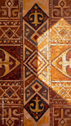 Muslim-style abstract floral wall art


