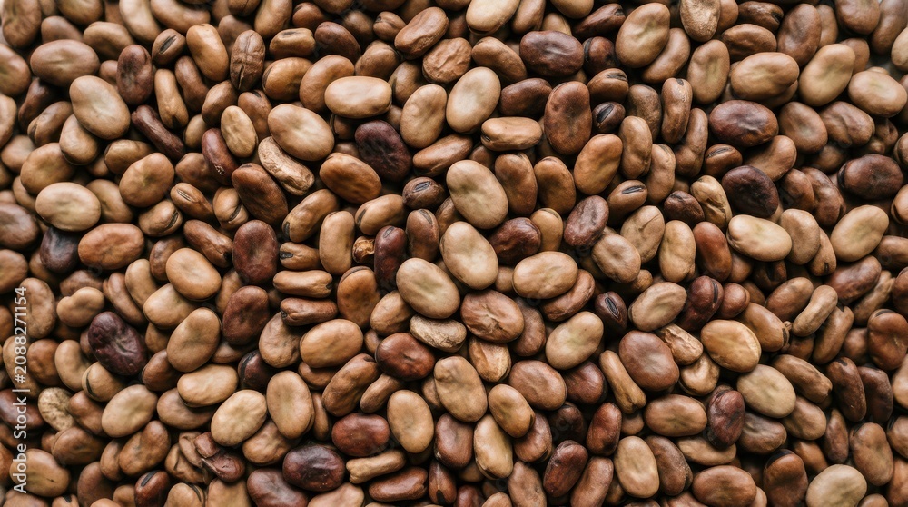 Fototapeta premium Full frame of dried fava beans