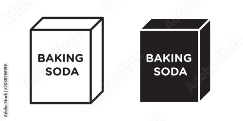 Bild auf Leinwand Baking soda icon