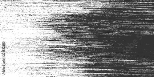 Canvastavla Dark grey and white horizontal distressed grunge texture with fine linear scratc