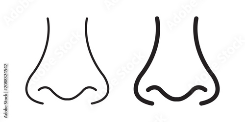 Obraz na plátně Nose icon