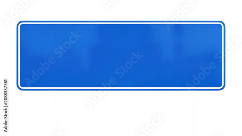 A simple blue rectangle button icon with a thin border for website user interface isolated on transparent background
