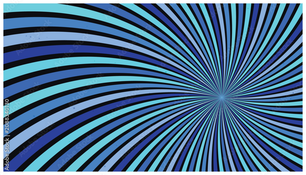 Fototapeta premium Colorful circular lines forming a wave pattern design
