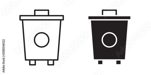 Konstfotografi Trash compactor icon