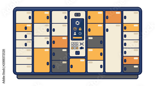 Automated Parcel Locker System for Secure and Convenient Package Delivery