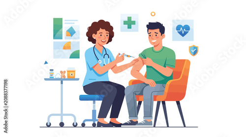 Young Woman and Young Couple Sitting on Chairs Using Laptop Checking Watch and Reading Map Cartoon Vector Illustration