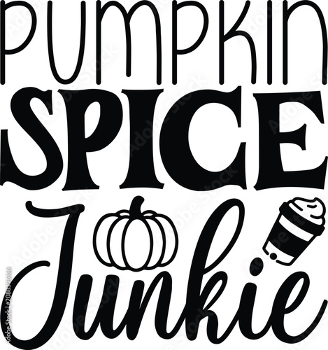 Cuadro en lienzo Pumpkin Spice Junkie
