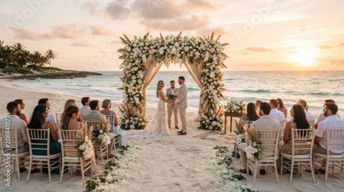 beach at sunset