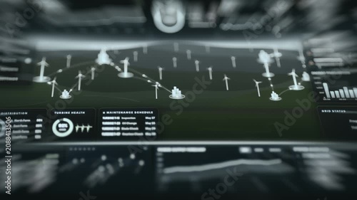 Digital dashboard for wind farm management