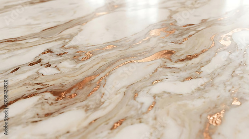 Elegant marble texture with gold veins and natural light reflections