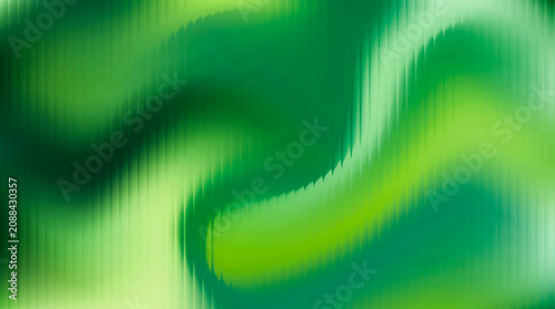 Bild auf Leinwand Abstract green vertical glass stripes wallpaper, mesmerizing fluid motion with a