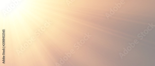 Golden sun flare overlay texturing from top left corner for photo editing, poster background and web design banner