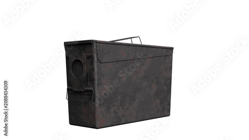 Bild auf Leinwand Vintage Metal Ammunition Box