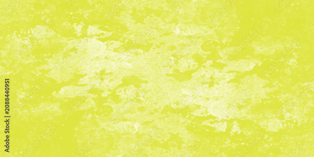 Fototapeta premium Abstract bright chartreuse lime yellow plaster wall texture background for dynamic modern creative branding