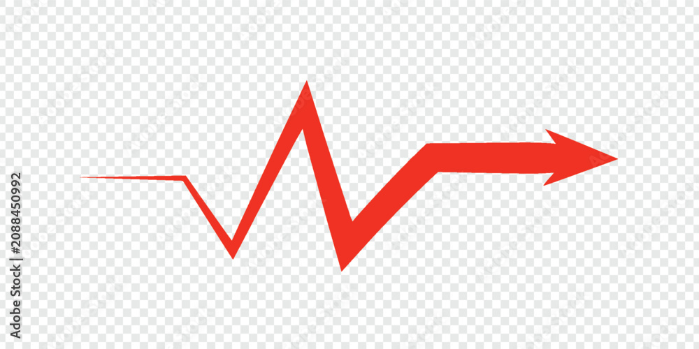 Obraz premium Hand drawn red arrow icon. Vector up arrows. Mark point icon design collection for business and education design element.