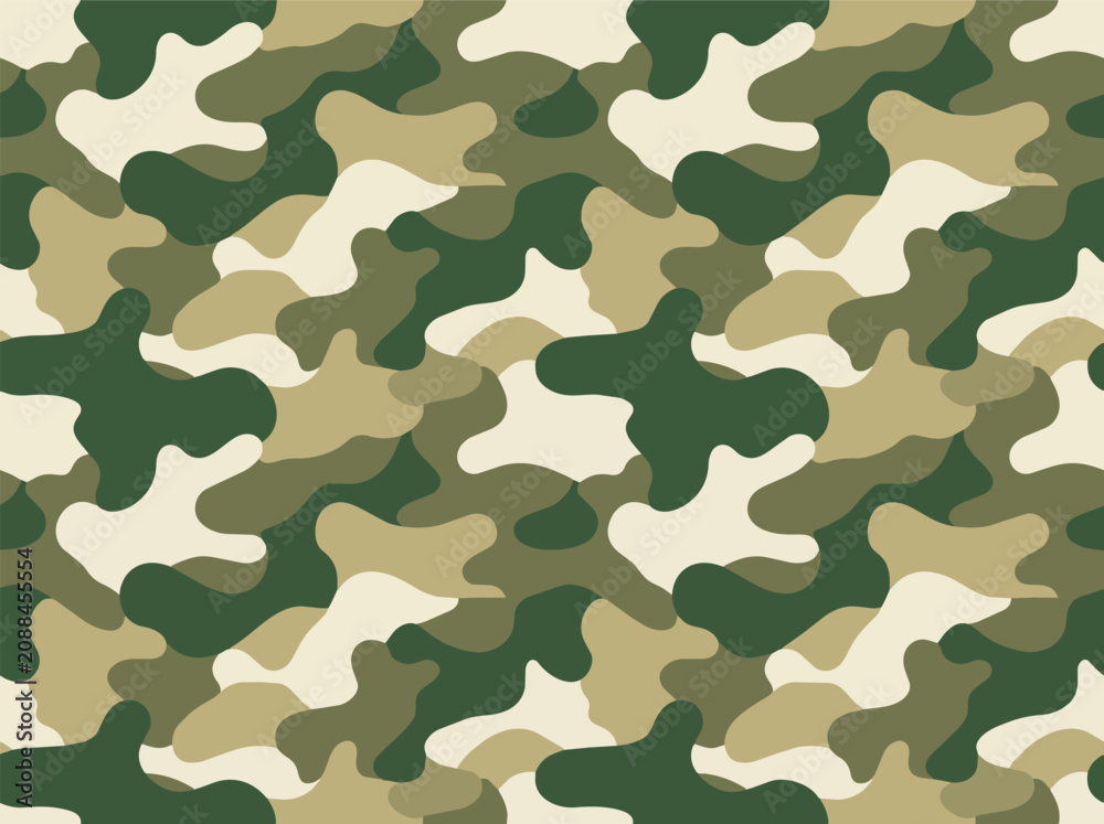 Fototapeta premium Interlocking camouflage pattern