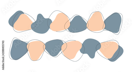 Quadro su tela Colorful Smooth Stones Arranged in Artistic Pattern for Decoration or Meditation