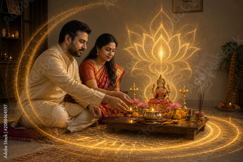 Lakshmi home puja light