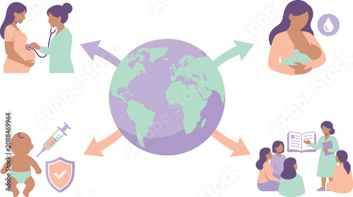 Global maternity and pediatric care services provide essential health support to mothers and children worldwide.