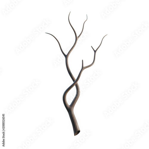 twisted metal tree branch sculpture