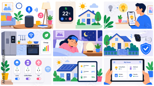 Fotografie Smart home automation brings comfort and control