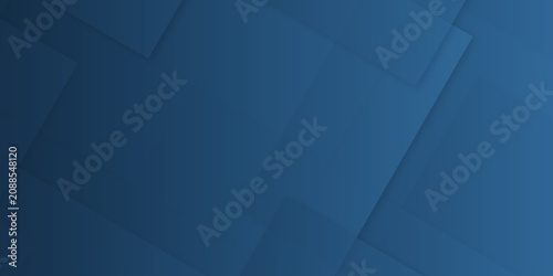 Obraz na plátně Abstract blue color technology concept diamond triangle geometric line background