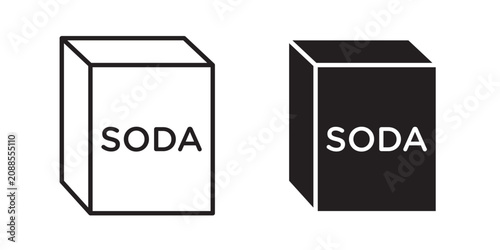 Bild auf Leinwand Baking soda icon